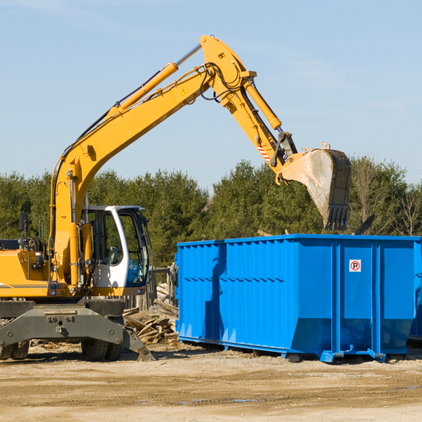 can i choose the location where the residential dumpster will be placed in East Freedom